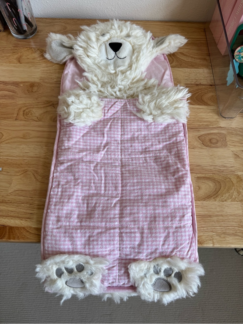 Pottery Barn kids 18 inch doll sleeping bag. American Girl Doll